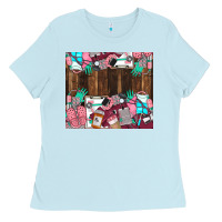 Baby Blue custom name Ladies Tee - LillyAllenDesigns