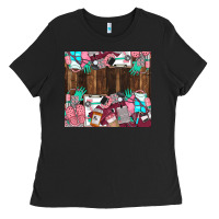 Black custom name Ladies Tee - LillyAllenDesigns