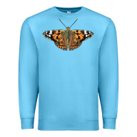Ocean Blue Painted Lady Premium Sweatshirt - LillyAllenDesigns