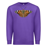 Purple Painted Lady Premium Sweatshirt - LillyAllenDesigns
