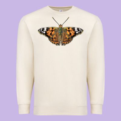 Painted Lady Premium Sweatshirt Designed By Lillyallendesigns