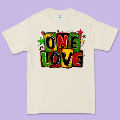 One Love Juneteenth Premium Tee Designed By Lillyallendesigns