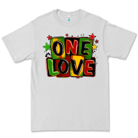 Dove Grey one love juneteenth Premium Tee - LillyAllenDesigns