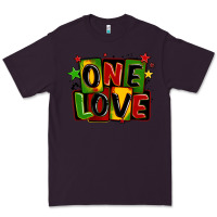 Plum one love juneteenth Premium Tee - LillyAllenDesigns
