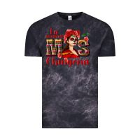 Cloud Black La mama mos Chingona Vintage Tee - NancyCooperArtShop