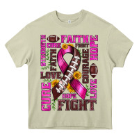 Mossy breast cancer american football ribbon love cure fight bbs Heavy Core Tee - BundleAndBundleShop