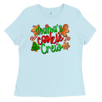 Baby Blue mama's cookie crew Ladies Tee - LillyAllenDesigns
