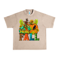 French Oak Hello Fall Urban Heavy Tee - NancyCooperArtShop