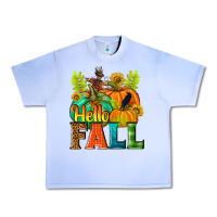 Grape Ice Hello Fall Urban Heavy Tee - NancyCooperArtShop