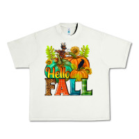 Pistachio Hello Fall Urban Heavy Tee - NancyCooperArtShop