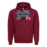 Burgundy Western Respiratory Therapist Life Zipper Hoodie - LillyAllenDesigns