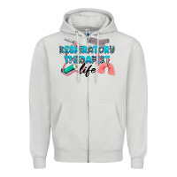 Dove Grey Western Respiratory Therapist Life Zipper Hoodie - LillyAllenDesigns