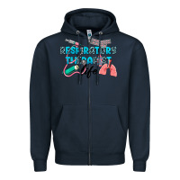 Navy Western Respiratory Therapist Life Zipper Hoodie - LillyAllenDesigns