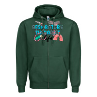 Sports Green Western Respiratory Therapist Life Zipper Hoodie - LillyAllenDesigns