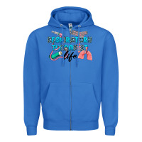 True Royal Western Respiratory Therapist Life Zipper Hoodie - LillyAllenDesigns
