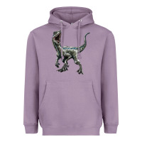 Lavender Velociraptor Heavyweight Hoodie - LillyAllenDesigns