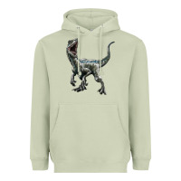 Matcha Velociraptor Heavyweight Hoodie - LillyAllenDesigns
