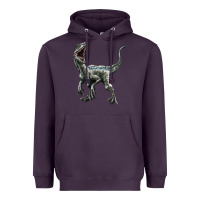 Plum Velociraptor Heavyweight Hoodie - LillyAllenDesigns