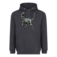 Smoke Velociraptor Heavyweight Hoodie - LillyAllenDesigns
