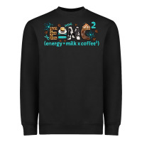 Black e=mc2 energy milk coffee bbs Heavyweight Sweatshirt - BundleAndBundleShop