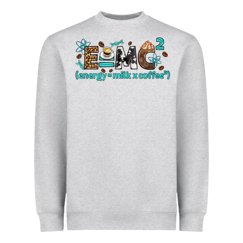 E=mc2 Energy Milk Coffee Bbs Heavyweight Sweatshirt by BundleAndBundleShop | Teevron