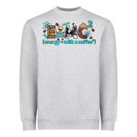 Heather Grey e=mc2 energy milk coffee bbs Heavyweight Sweatshirt - BundleAndBundleShop