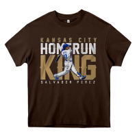 Chocolate Brown salvador pérez home run king Heavy Core Tee - lanVoArt