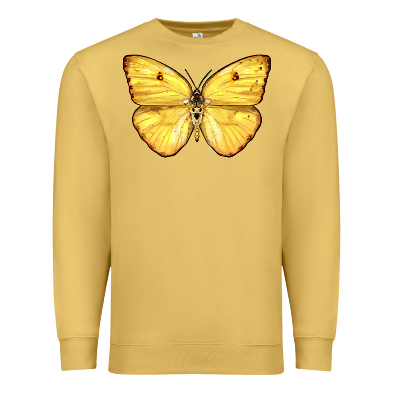 Cloudless Sulphur Butterfly Premium Sweatshirt by LillyAllenDesigns | Teevron
