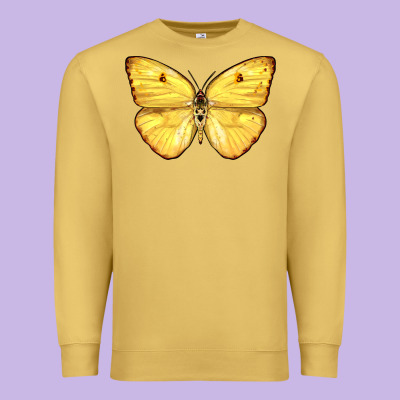 Cloudless Sulphur Butterfly Premium Sweatshirt Designed By Lillyallendesigns