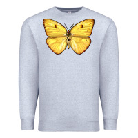 Heather Grey Cloudless Sulphur Butterfly Premium Sweatshirt - LillyAllenDesigns