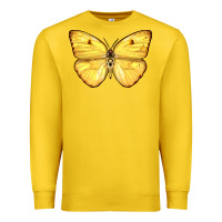 Lemon Cloudless Sulphur Butterfly Premium Sweatshirt - LillyAllenDesigns