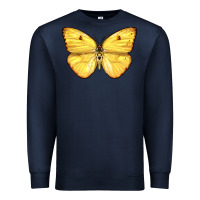 Navy Cloudless Sulphur Butterfly Premium Sweatshirt - LillyAllenDesigns