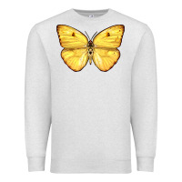 Oatmeal Heather Cloudless Sulphur Butterfly Premium Sweatshirt - LillyAllenDesigns