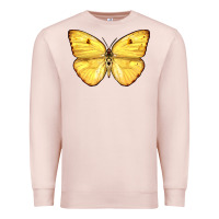 Pale Pink Cloudless Sulphur Butterfly Premium Sweatshirt - LillyAllenDesigns