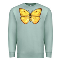 Seafoam Cloudless Sulphur Butterfly Premium Sweatshirt - LillyAllenDesigns