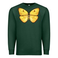 Sports Green Cloudless Sulphur Butterfly Premium Sweatshirt - LillyAllenDesigns