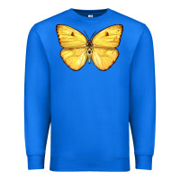True Royal Cloudless Sulphur Butterfly Premium Sweatshirt - LillyAllenDesigns