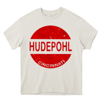 Cream vintage hudepohl beer Heavy Core Tee - lanVoArt