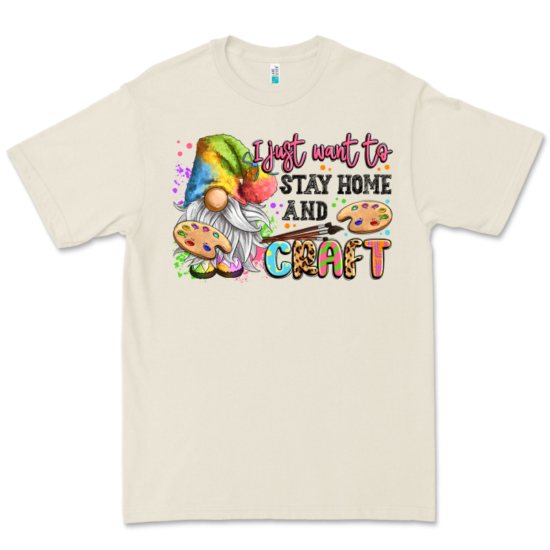I Just Want To Stay Home And Craft Premium Tee by LillyAllenDesigns | Teevron