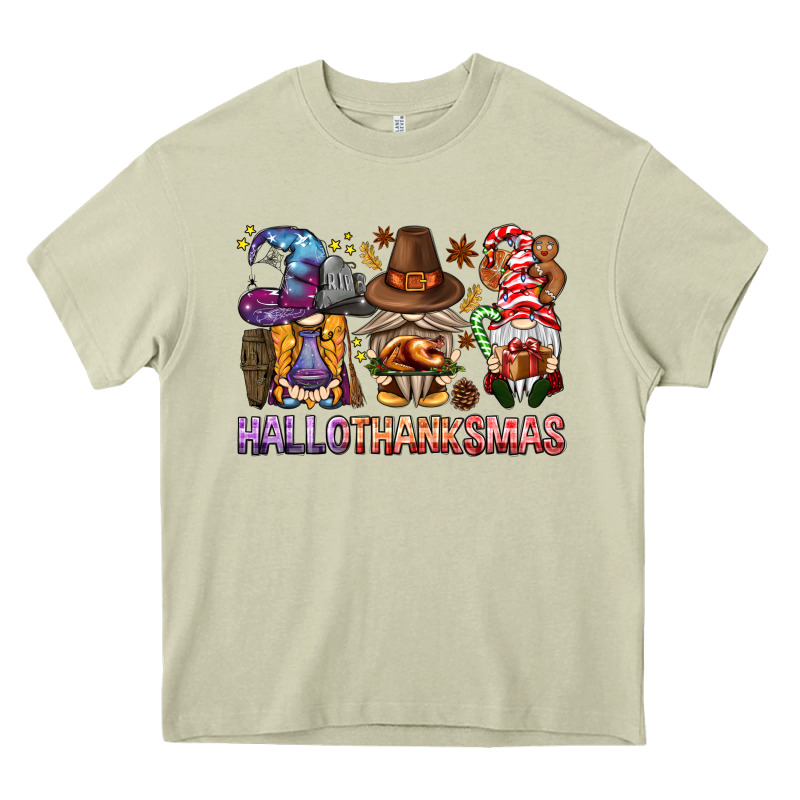 Hallothanksmas Gnomies Bbs Heavy Core Tee by BundleAndBundleShop | Teevron