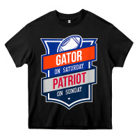 Black retro gator on saturday patriot on sunday gainesville gift Heavy Core Tee - lanVoArt