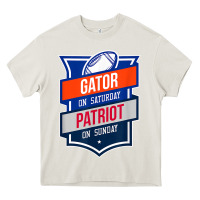 Cream retro gator on saturday patriot on sunday gainesville gift Heavy Core Tee - lanVoArt