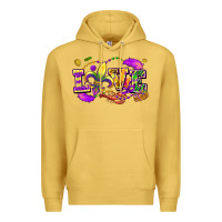 Antique Gold love mardi gras Premium Hoodie - FaDigitalArtStudio
