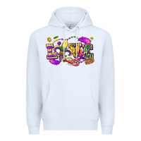 White love mardi gras Premium Hoodie - FaDigitalArtStudio