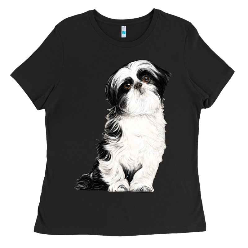 Shih Tzu Dog Ladies Tee by LillyAllenDesigns | Teevron