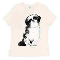 Bone shih tzu dog Ladies Tee - LillyAllenDesigns