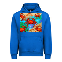 Cobalt crab Urban Hoodie - BarkalooDesign