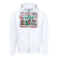 White Nurse life leopard frame Zipper Hoodie - LillyAllenDesigns