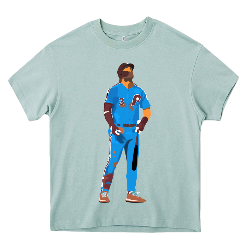 Bryce Harper Powder Blue Heavy Core Tee by lanVoArt | Teevron