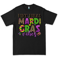 Black thick things mardi gras vibes Premium Tee - LillyAllenDesigns